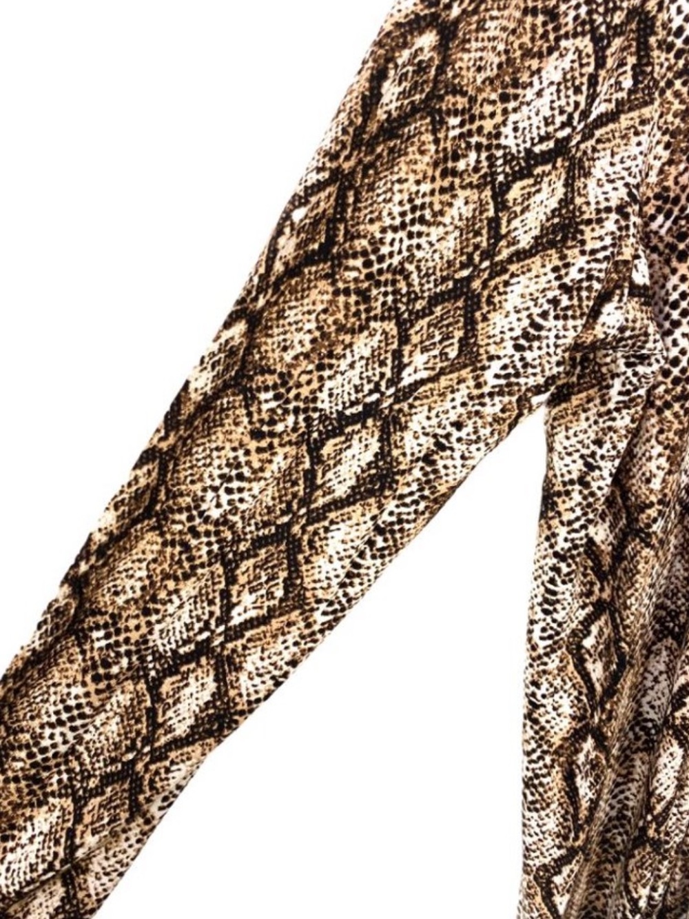 Snakeskin Duster Jersey Knit Cardigan Zenana 1x - Picture 5 of 6